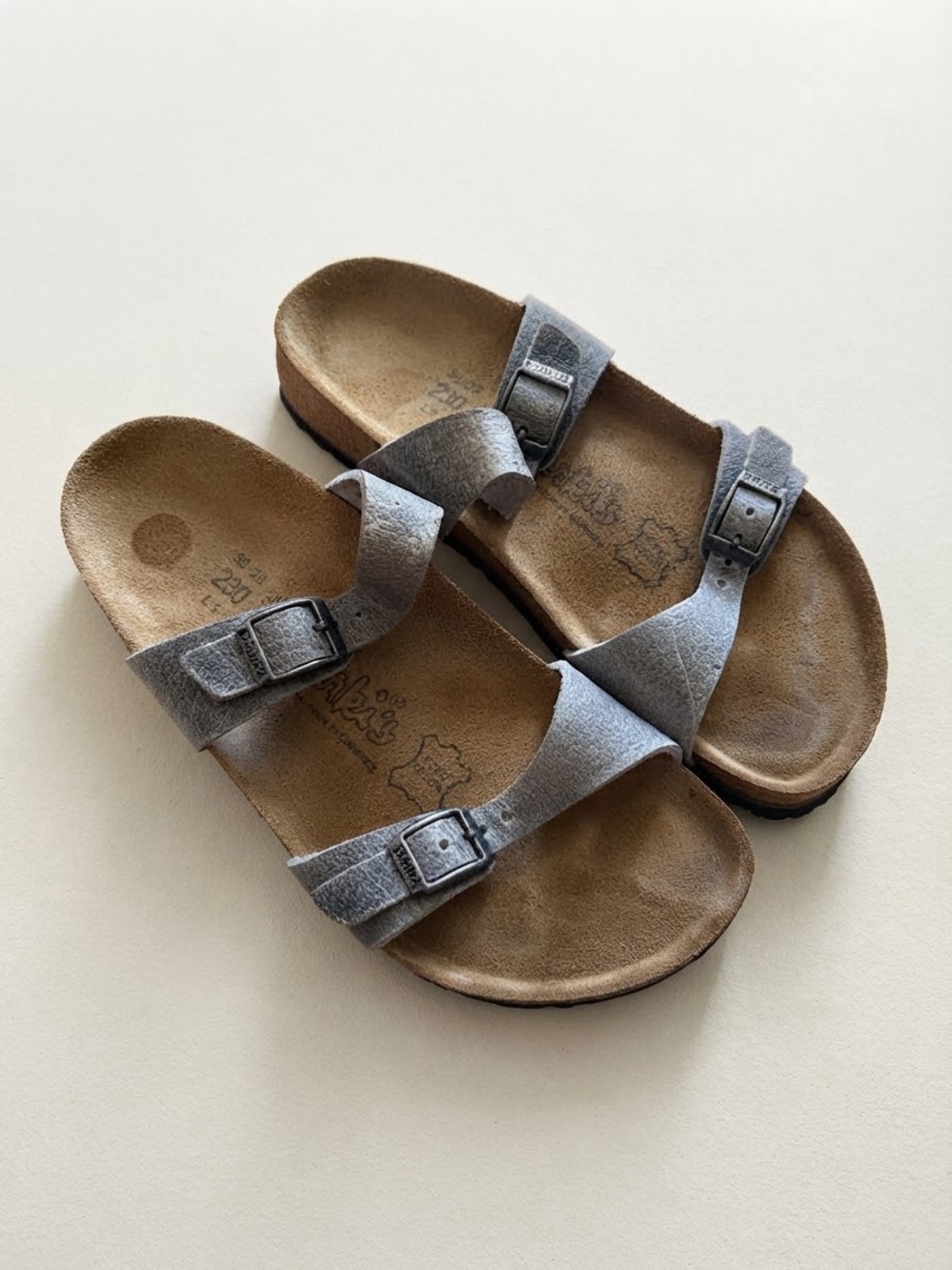 Birkenstock Birki’s Sz 5.5 (36) Tahiti Grey Casual Sandals